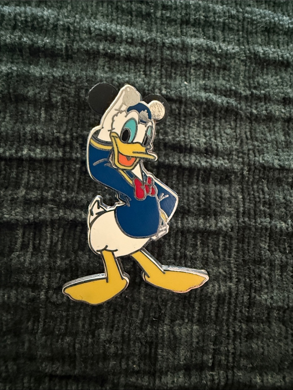 Donald Duck Enamel Pin - Blue, White & Yellow